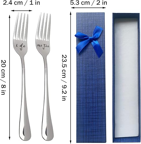 Miniatura 10 de HSSPIRITZ Dingle Hopper divertido tenedor de acero inoxidable grabado, divertidos regalos de tenedor para mujeres, hombres, niños, amigos, hermanas,