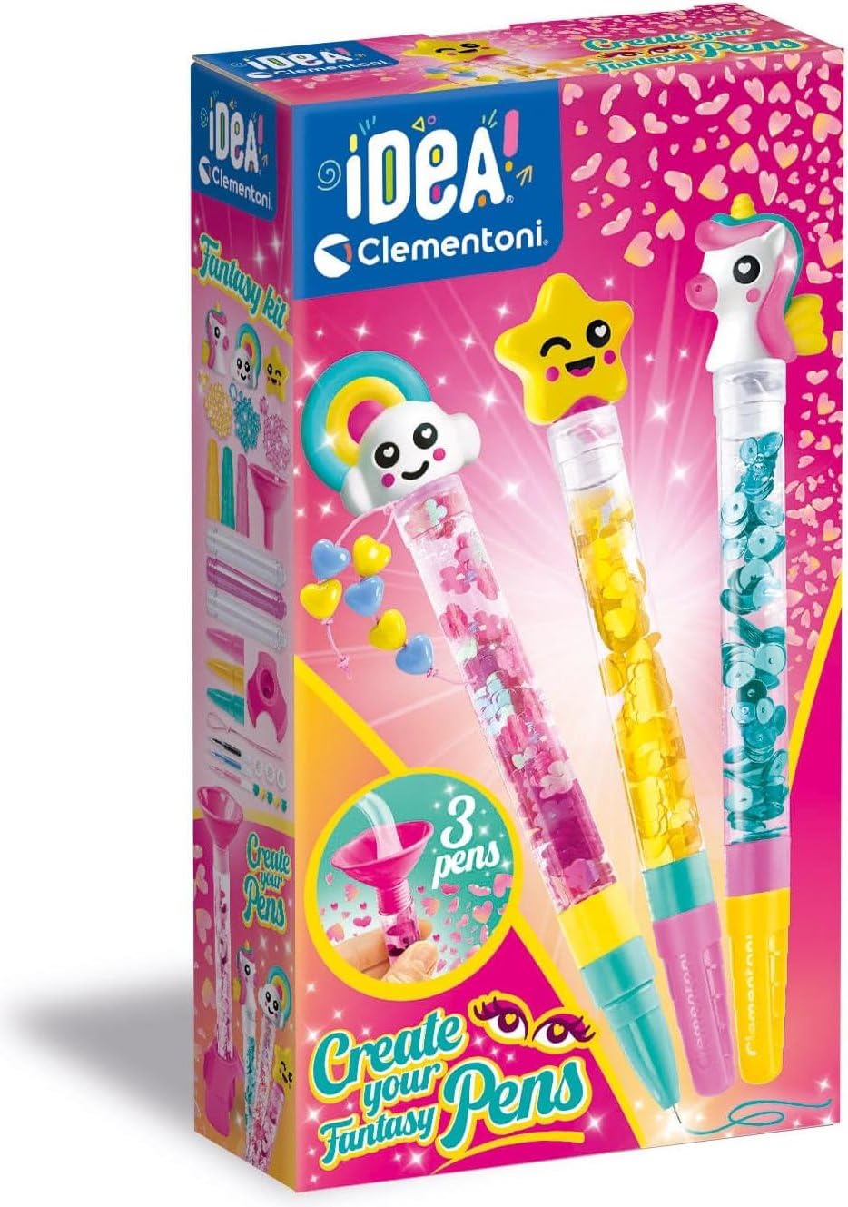 Mini usine de stylos fantaisie Clementoni Set créatif