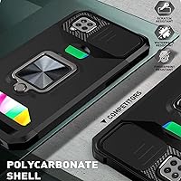 Vista 7 de Asuwish Funda compatible con Samsung Galaxy A22 4G de 6.4 pulgadas y protector de pantalla de vidrio templado, soporte para tarjetas, funda delgada