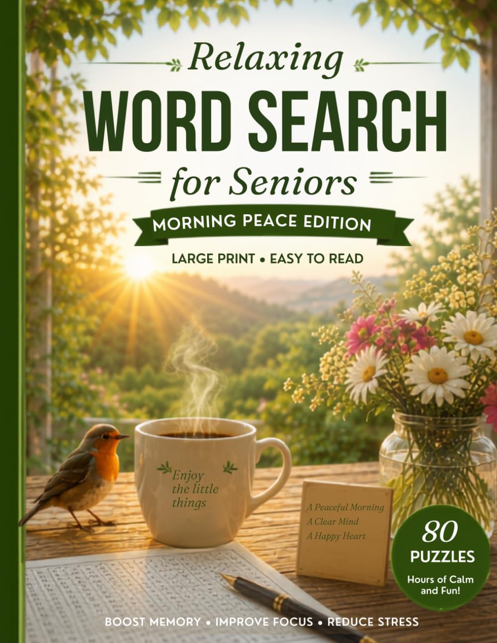 RELAXING WORD SEARCH FOR SENIORS Morning Peace Edition