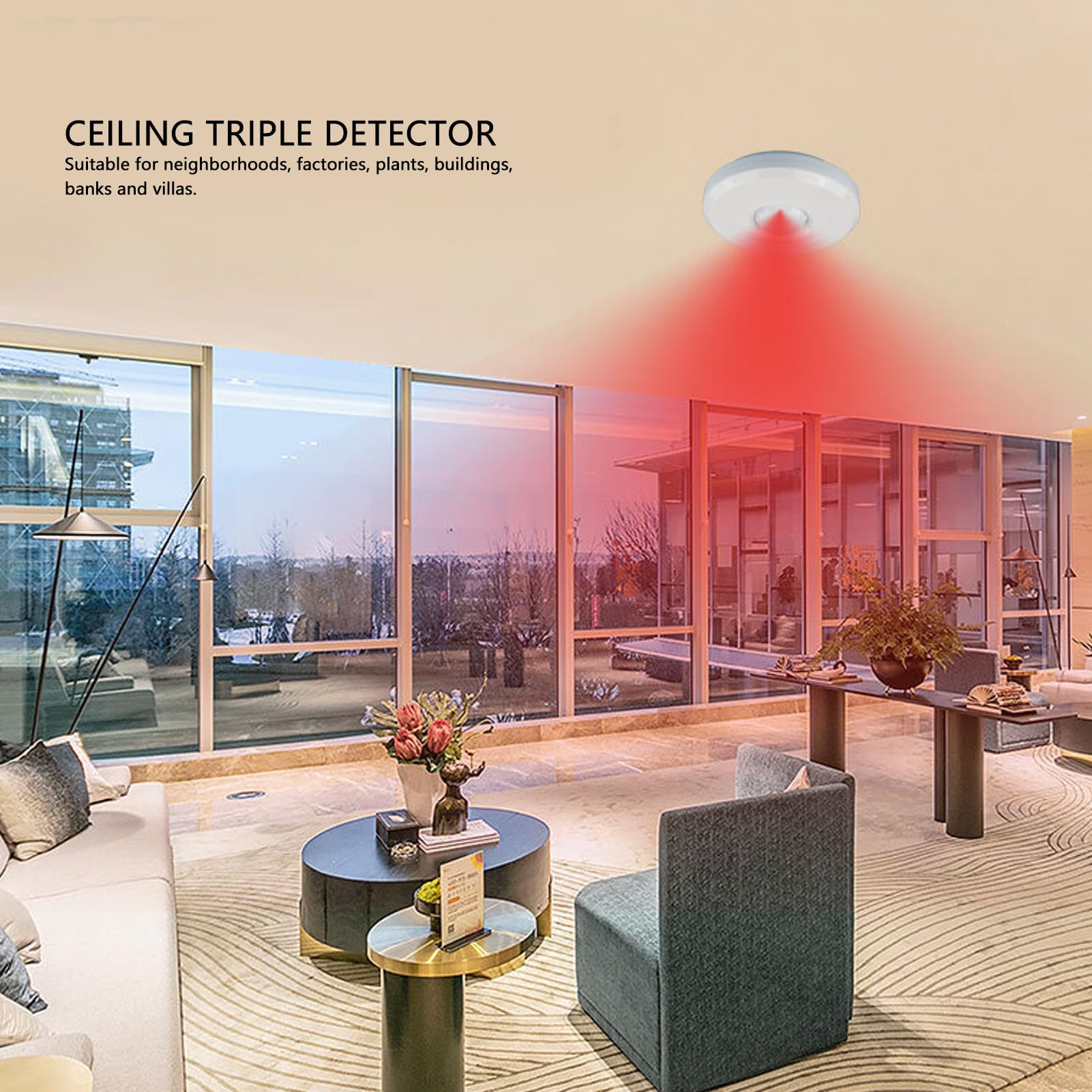 Snapklik.com : Indoor Motion Sensor, 12V Ceiling Mounted Infrared ...
