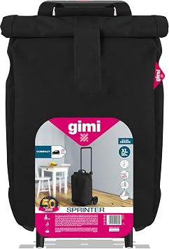 GIMI Sprinter Black, Steel and Polyester, 50L