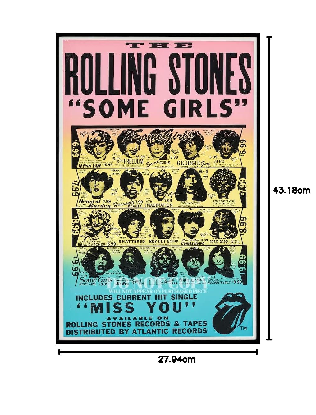 The Rolling Stones Vintage Poster 11 X 17 - Magnificent 1978