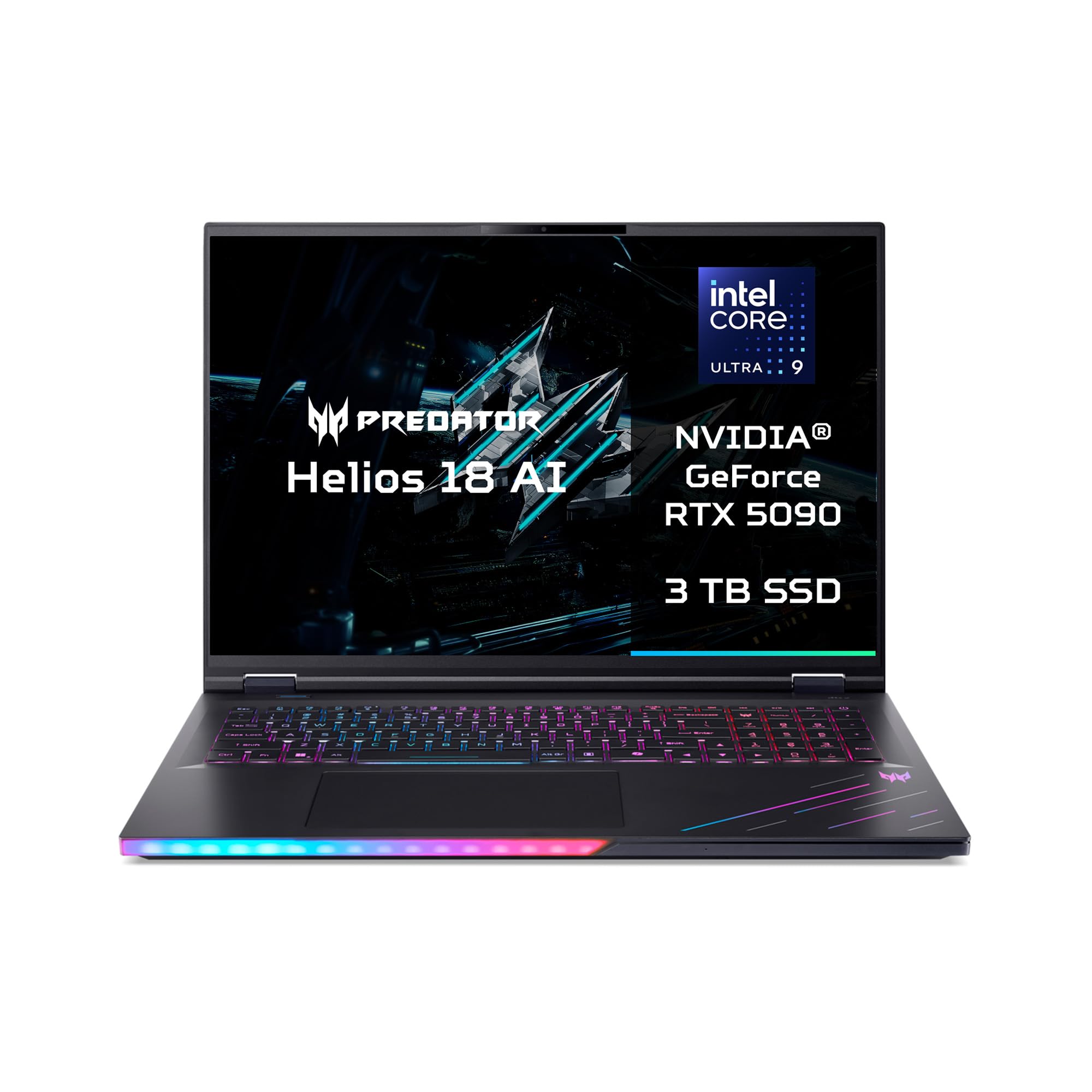 acer Predator Helios 18 AI PH18-73-950M Notebook Gaming, Intel Core Ultra 9 275HX, RAM 64 GB, 3 TB SSD, Display 18" WQUXGA IPS Mini LED, NVIDIA GeForce RTX 5090 24 GB GDDR7, Windows 11 Home