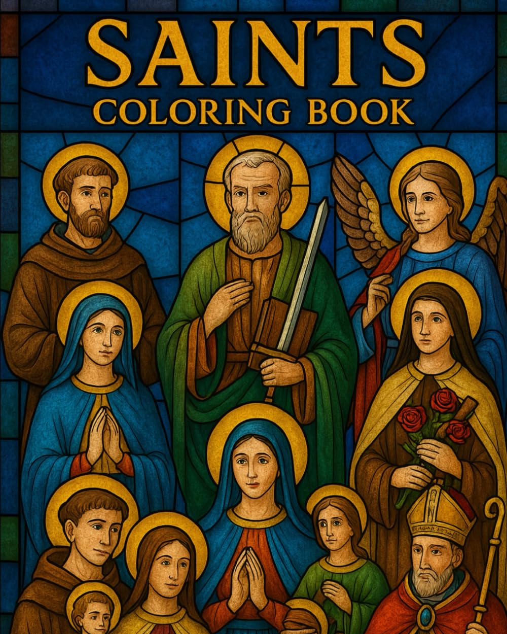 Catholic Saints Coloring Book: 20 Holy Saints with Reflections for Prayer, RCIA, Homeschool, and Faith Formation