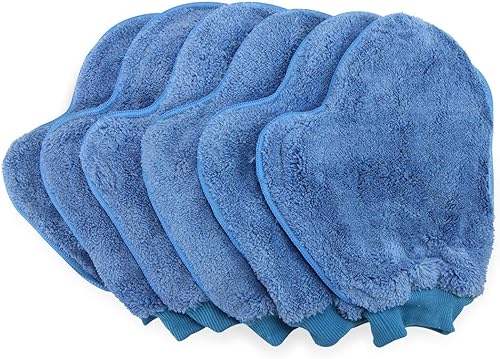 Arkwright - Guantes de limpieza de microfibra (paquete de 6) guantes de polvo de secado rápido Smart Choice, plumero para muebles del hogar, pulido