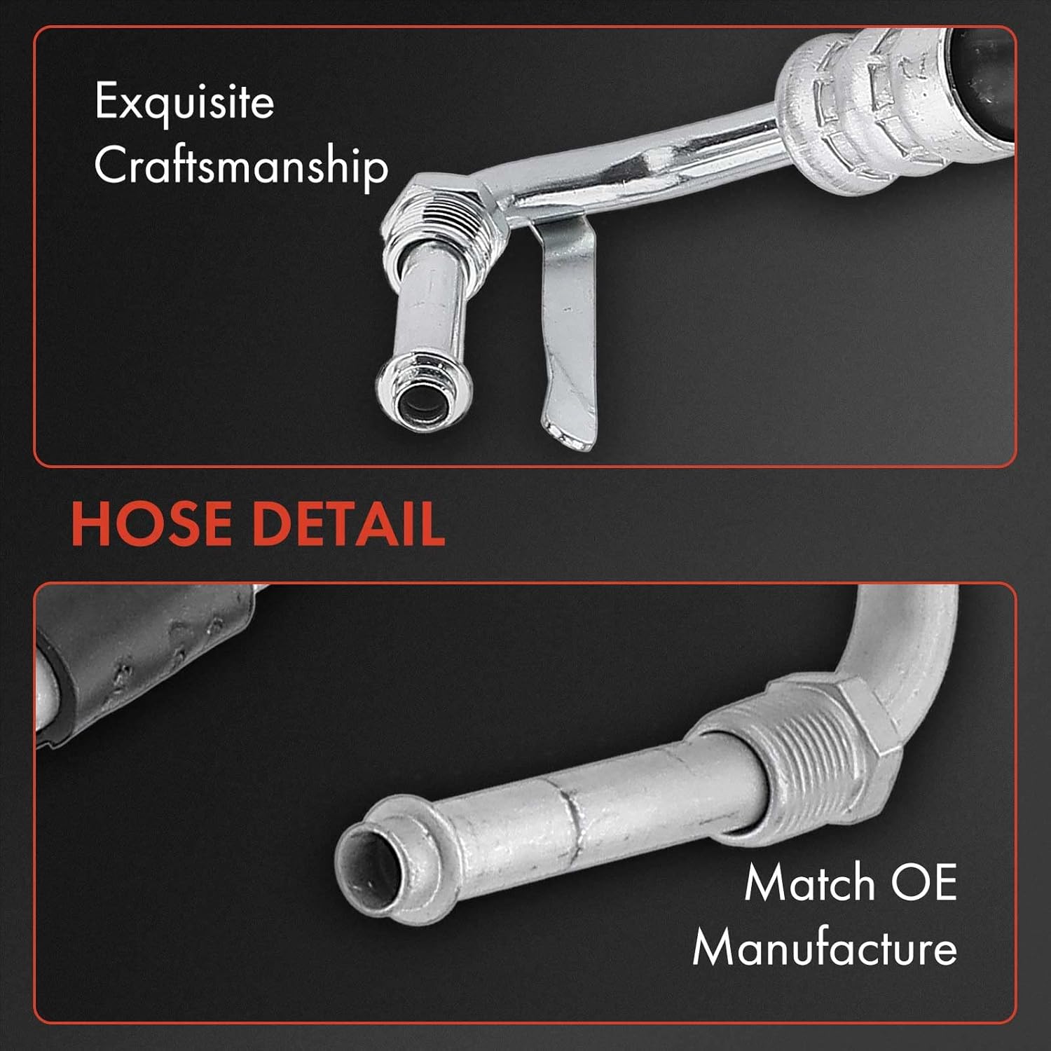 A-Premium Power Steering Pressure Hose Line Assembly Compatible with Volkswagen Jetta 2012 2013 2014 2015, 2.0L, Pump to Gear/Rack Pinion