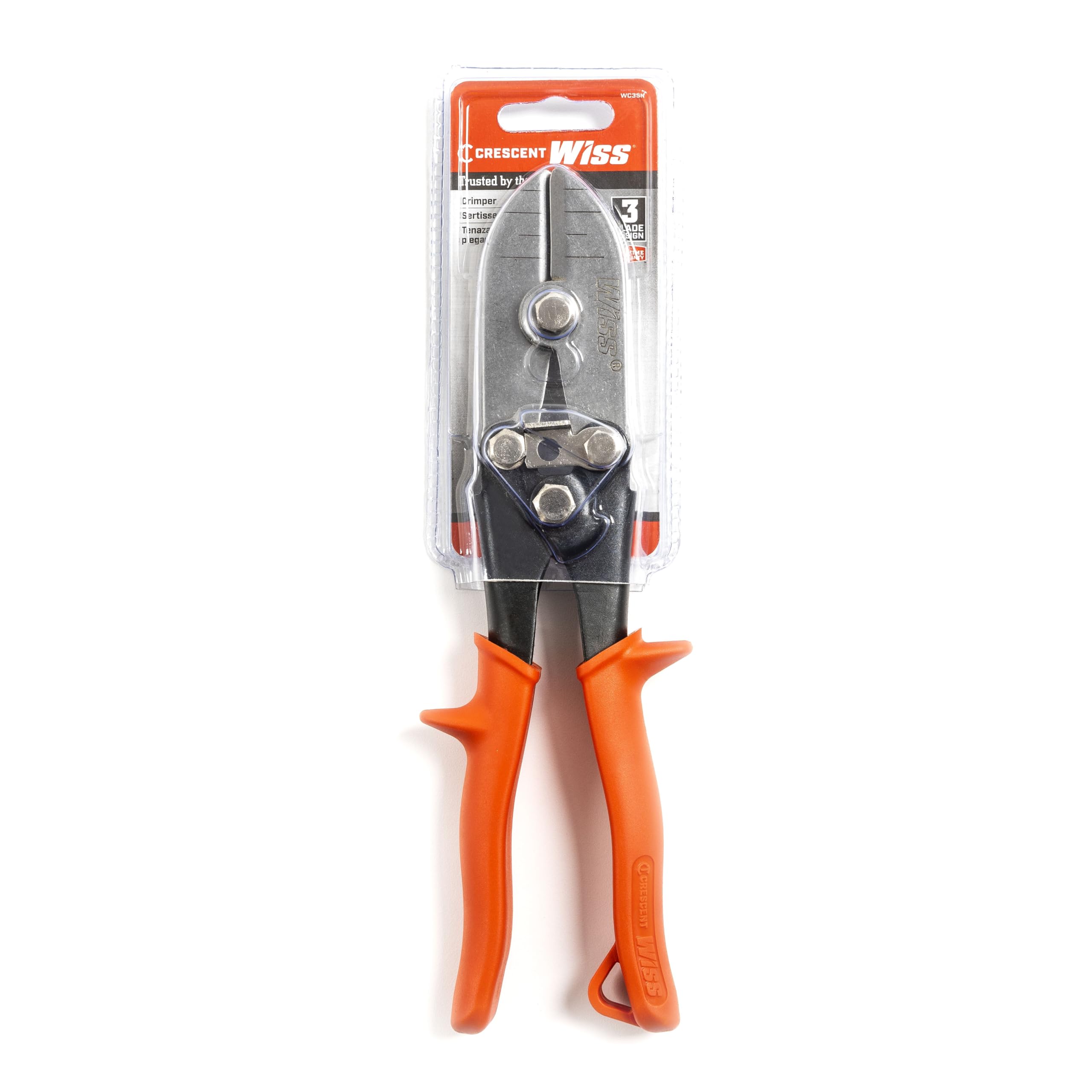 Wiss WC3SN Engarzadora Manual de 3 Hojas Con Empuñaduras Antideslizantes, 247mm