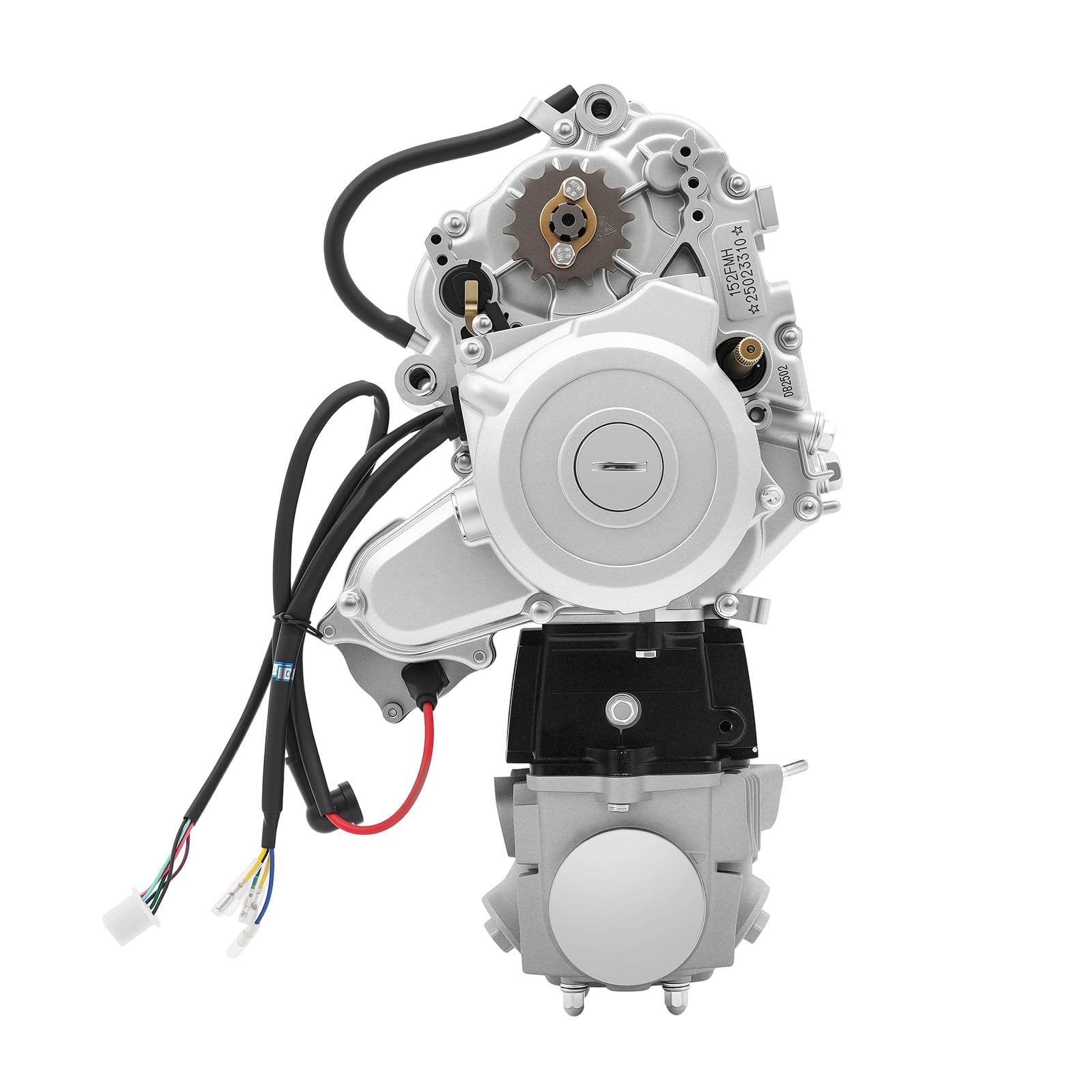 125ccm 4 Takt ATV Motoren, Upgrade Pitbike Motor Dirt Bike Motor, CDI Elektrischer Start Gokart Motor 3+1 Rückwärts Halbautomatisch Engine für ATV Go-Kart Pocket Motorcycle Quad | EU Stocks