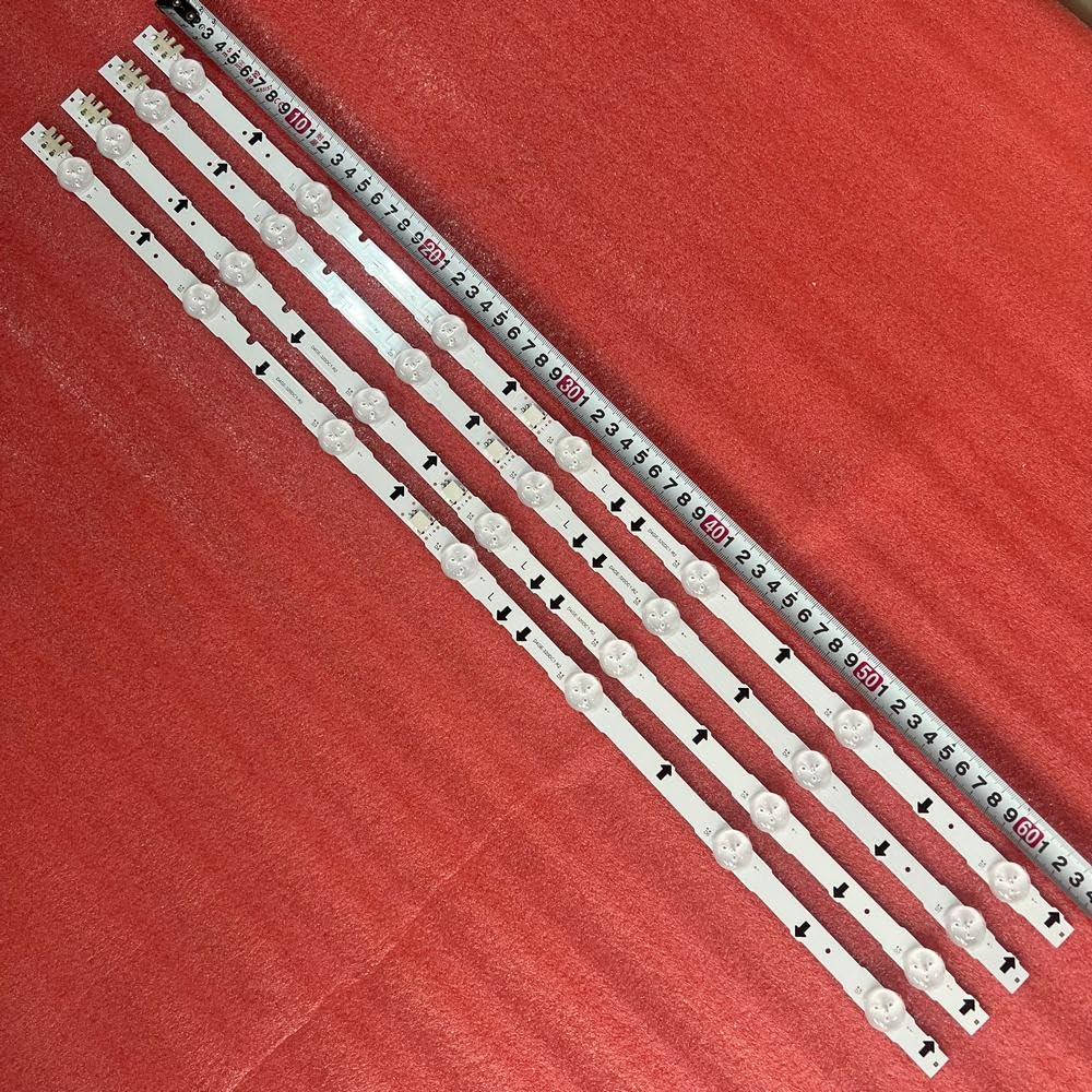 Bande LED for téléviseur UE32J5502AK UE32J5100 UE32J5500 UE32H5000 UE32H5500 UE32H6200 D4GE-320DC1-R1 R2 BN96-30442A 30443A(4pcs for 1 TV)