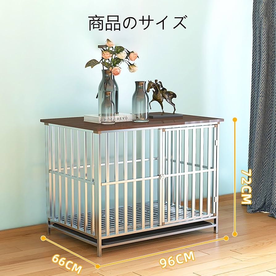 Amazon.co.jp: MDDKOP 大型犬ゲージ ペットケージ 犬ケージ 屋根