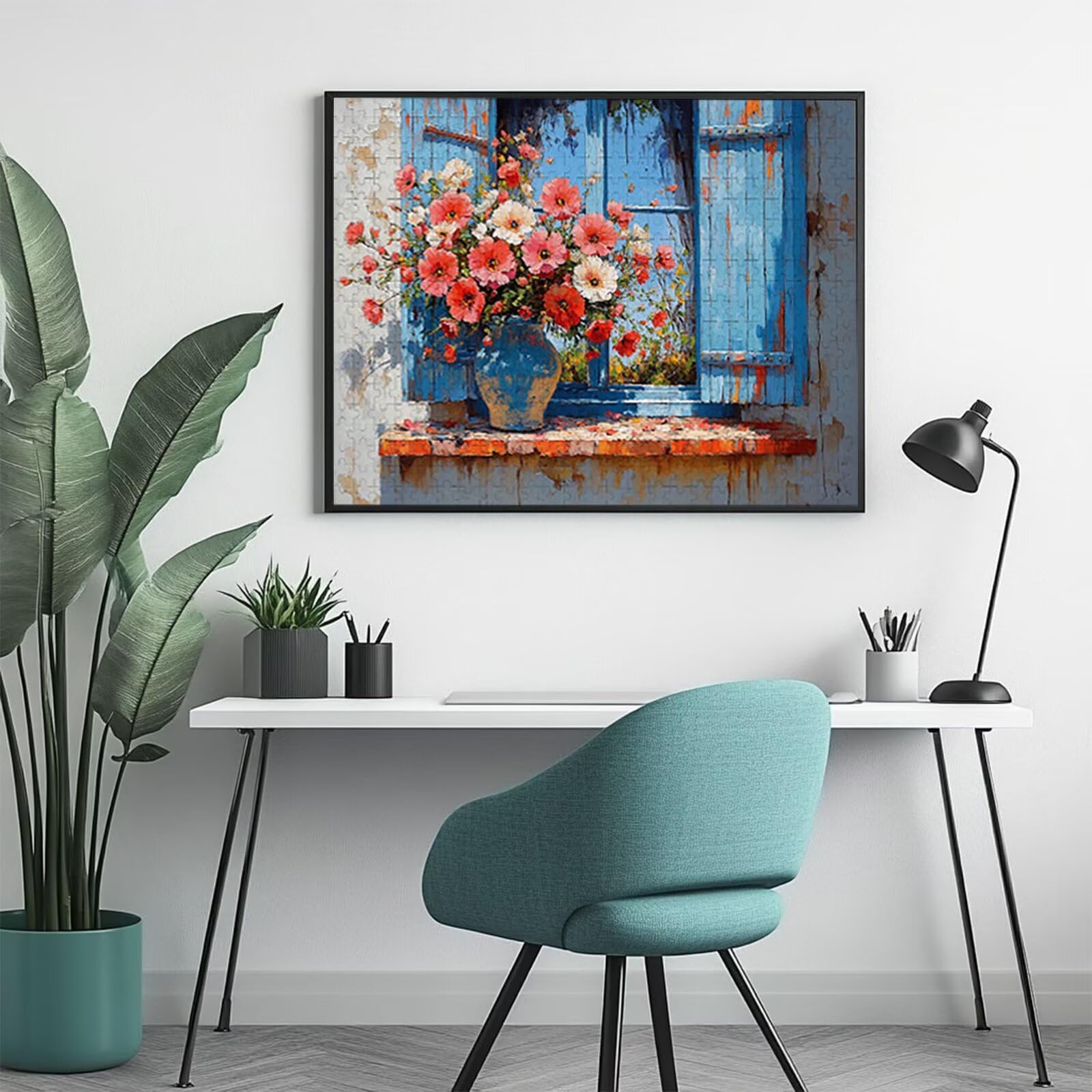 Puzzle 1500 Pieces Natura morta Fiori Puzzle Impossibili Giocattolo Intellettuale Adatto per Adulti O Bambini Sopra I 14 Anni, Calma La Tua Mente Riduce Lo Stress Di Lavoro Idea Regalo Uomo/Donna W-1