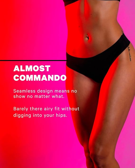 Shinesty Seamless Thongs for Women, Soft, Invisible Thong Panties