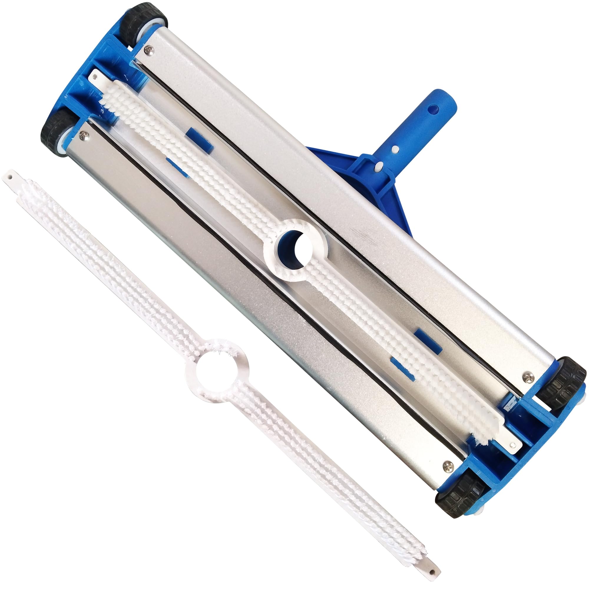 POOLTOOL Swimming Pool Vacuum Head 18 Inch, Heavy Duty Aluminium Weighted Vacuum Head for Swimming Pool, Floor Cleane, Suction Sweeper for Maintaince Cleaning Equipment Kit Tool & Extra Brush-image-17