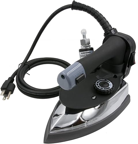 Miniatura 4 de Silver Star Plancha de vapor ES-300  Botella colgante alimentada por gravedad de 110 voltios plancha para ropa con placa de suela laminada