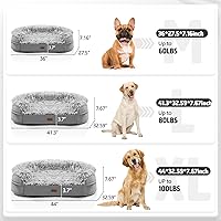 Vista 8 de 3.7 inch Thickened Orthopedic Dog Beds for Extra Large Dogs, Supportive Dog Sofa Bed with 28D Egg-Crate Foam, Removable Washable Cover, Waterproof