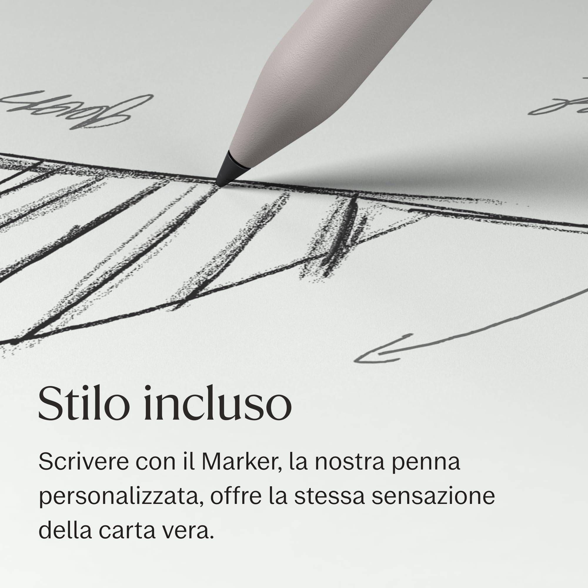 reMarkable Paper Pure – Tablet di carta con schermo da 10,3” in bianco e nero con penna Marker – Blocco note digitale per pensare, scrivere e leggere meglio