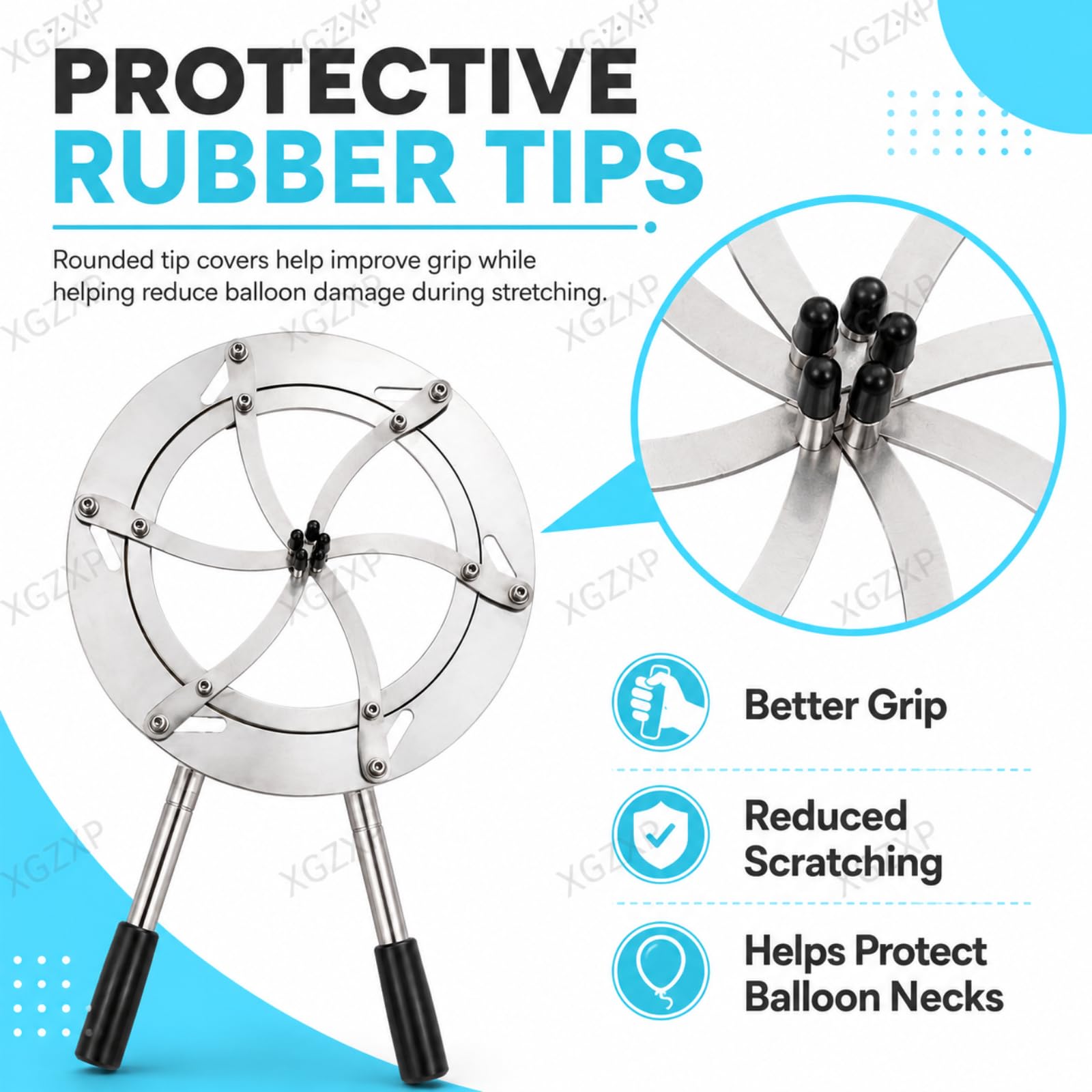Outil Dexpansion De Ballons en Acier Inoxydable, Ouverture Réglable avec Deux Poignées Amovibles pour Ballons en Latex Et Ballons Bobo, pour Le Rembourrage De Cadeaux