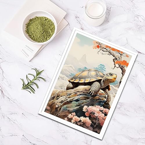 Miniatura 4 de SENQAO Kits de pintura de diamantes de tortuga marina para adultos principiantes  5D animal completo taladro redondo kits de arte de diamantes de