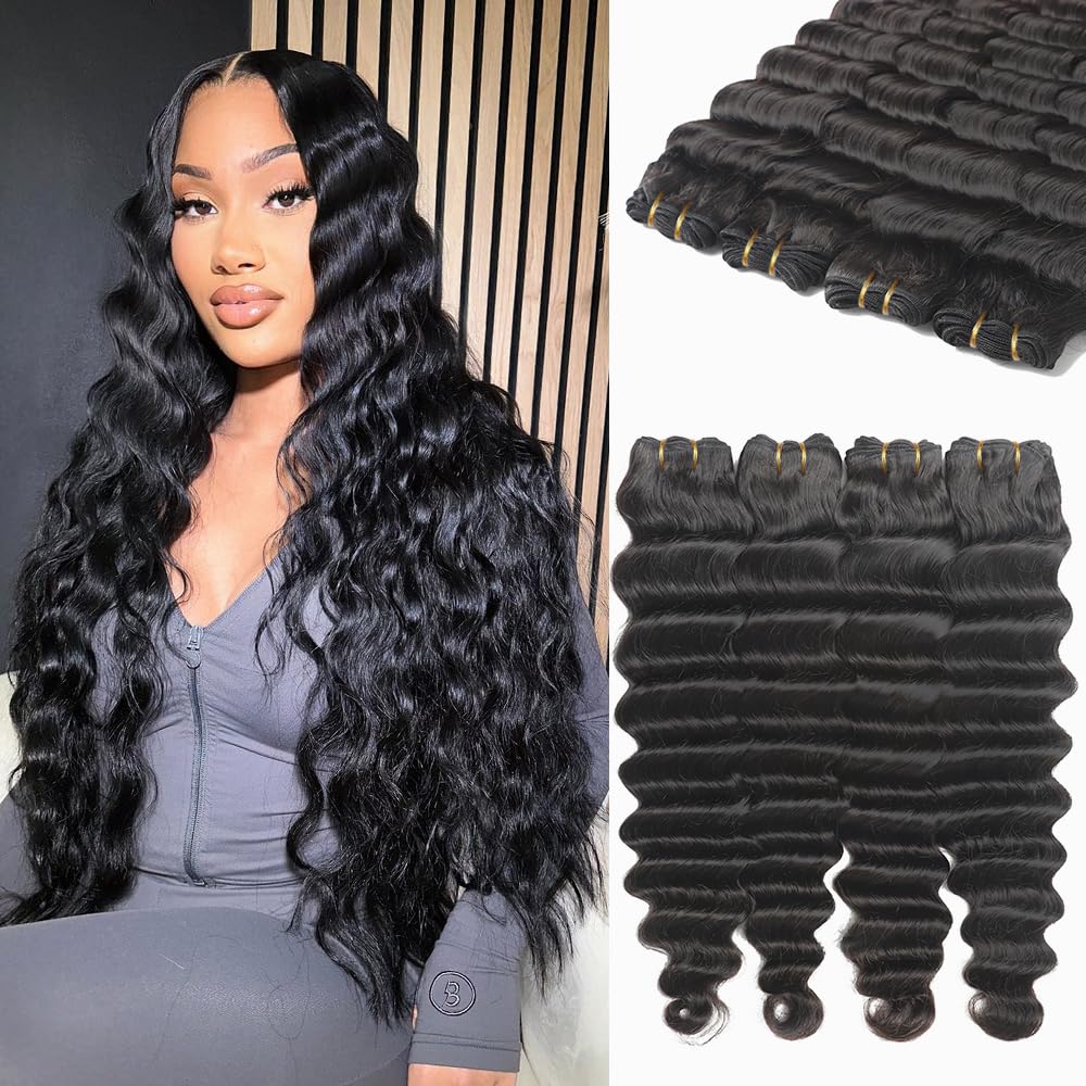 Loose Deep Wave Bundles 4 Bundles Unprocessed Brazilian Virgin Human Hair