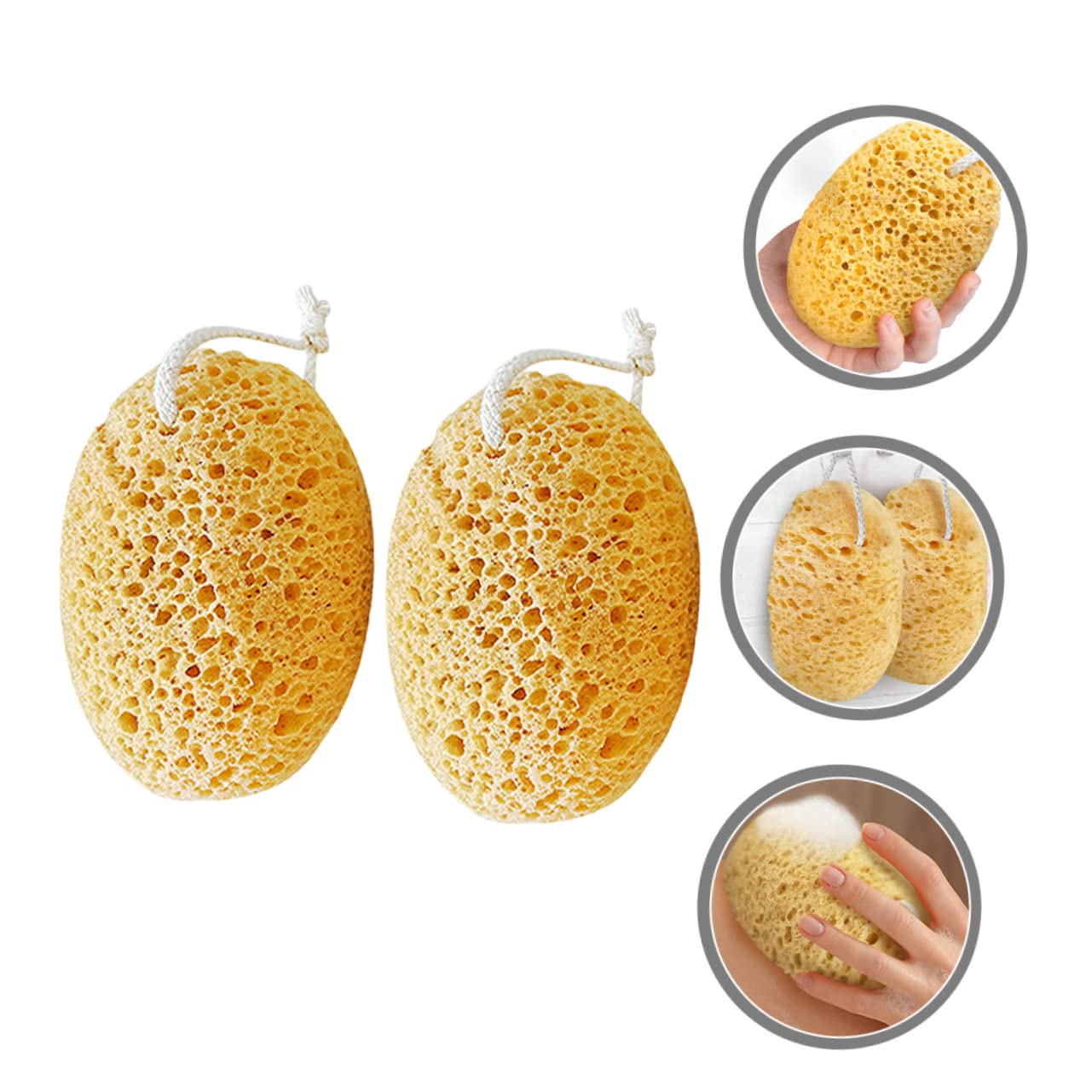 minkissy 10piezas Esponja Exfoliante De Baño Esponja De Para Limpieza Corporal y Absorbente Para Pieles Sensibles Herramienta De Baño Natural