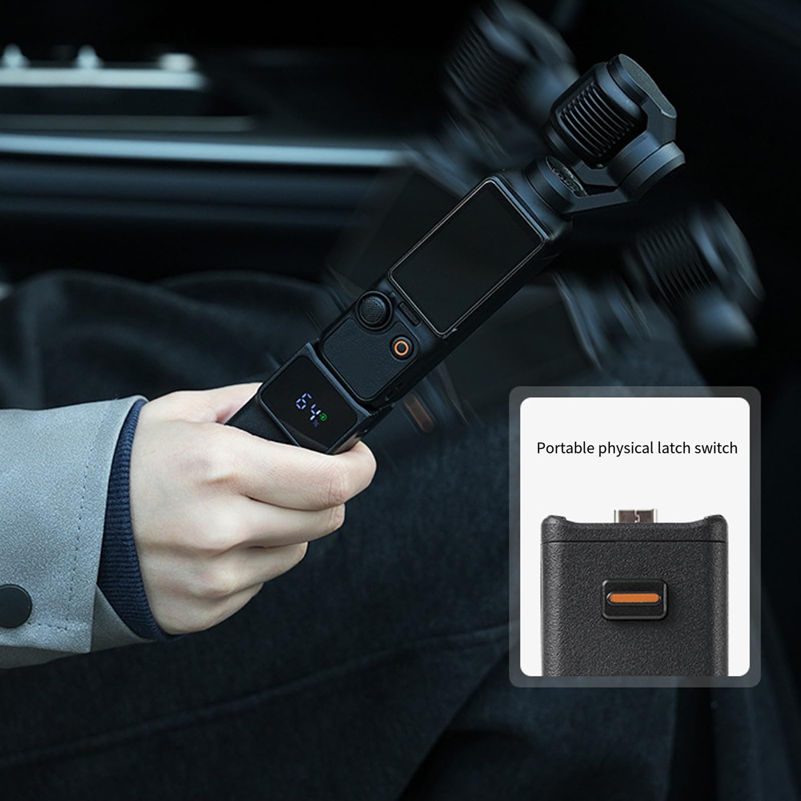 Extension Grip Type C Poignée de Chargement pour Pocket 3 4