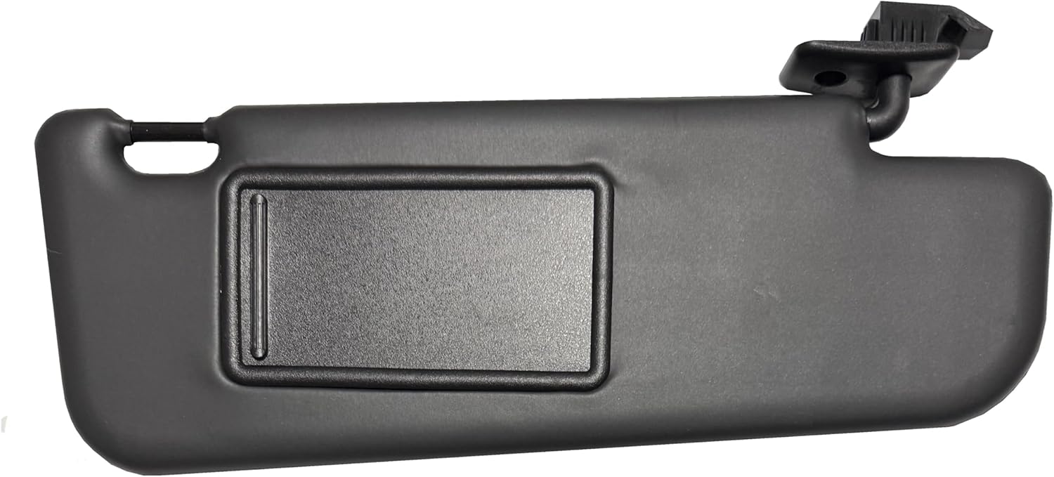 Sun Visor Compatible with Fiat 500 2012-2019 Without Sunroof OE Quality (Left LH Side Black)