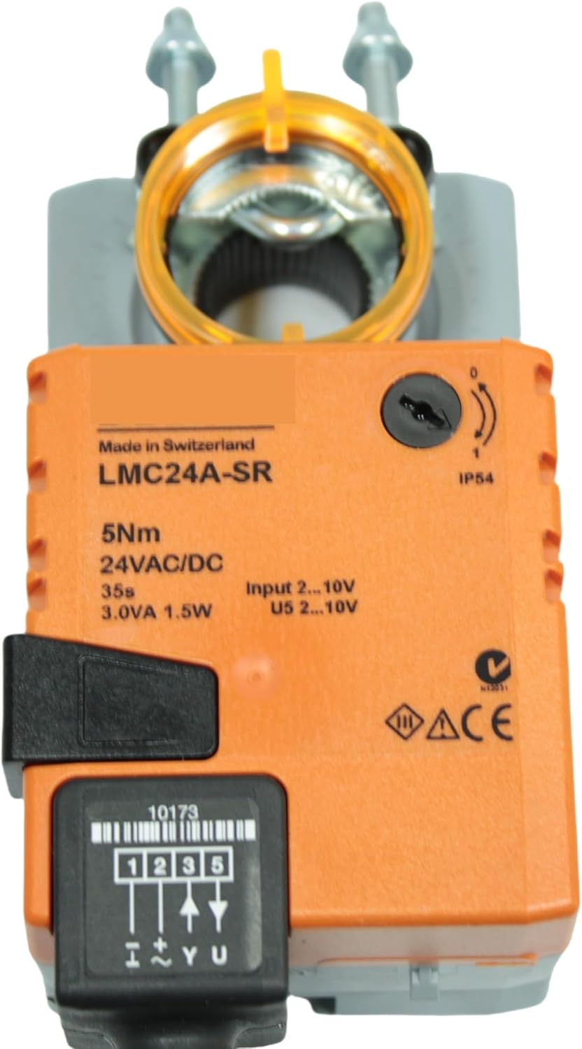 1Pcs LMC24A-SR LMC230A LMC230A-S 5NM Damper Actuator for Adjusting Dampers Intechnical Building Installations(LMC230A)