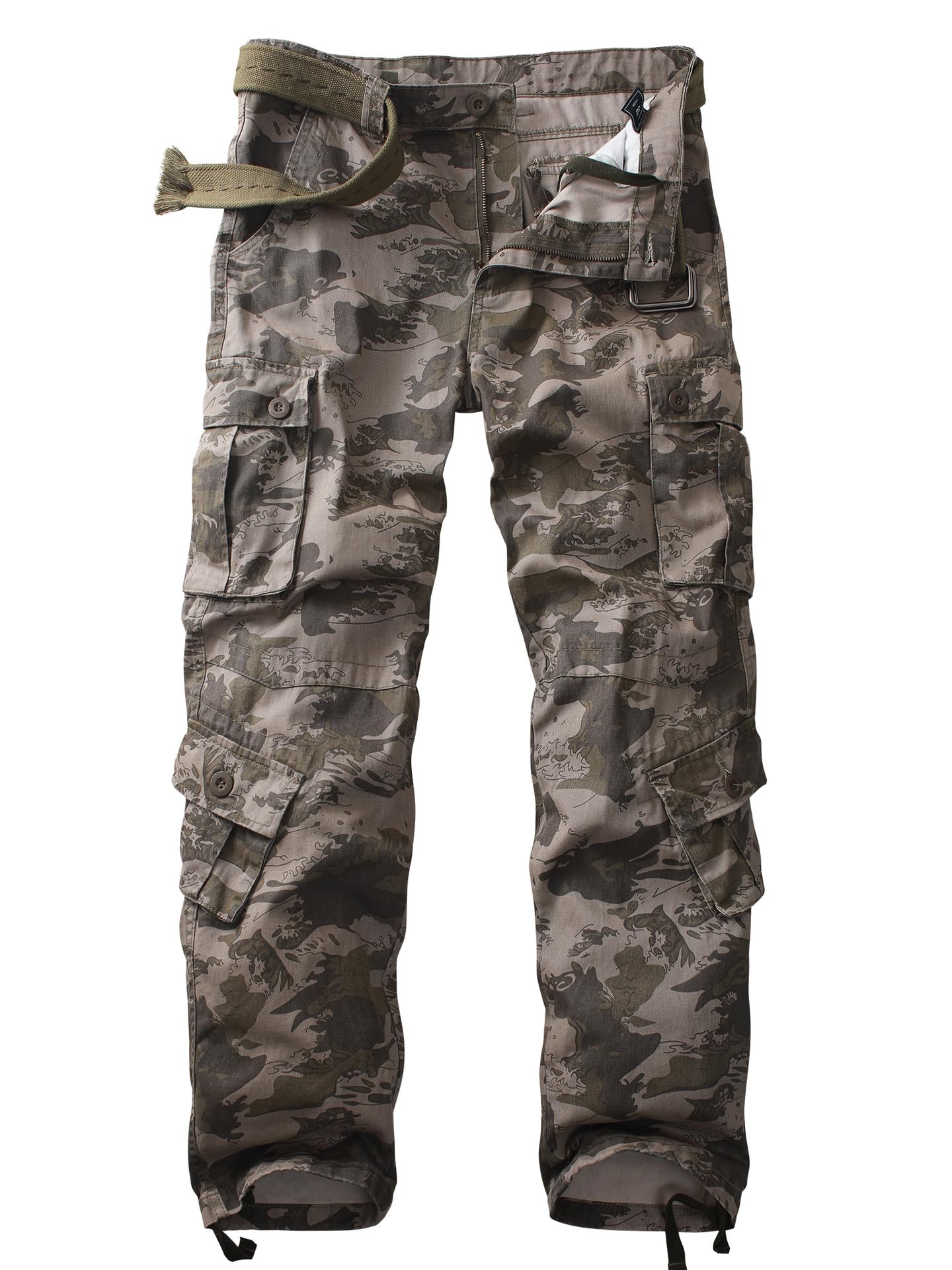Generisch Herren Freizeit Outdoor Multi-Pocket Bequeme gerade Hose Arbeit Jogging Sporthose Jingying Mann Mode Hose