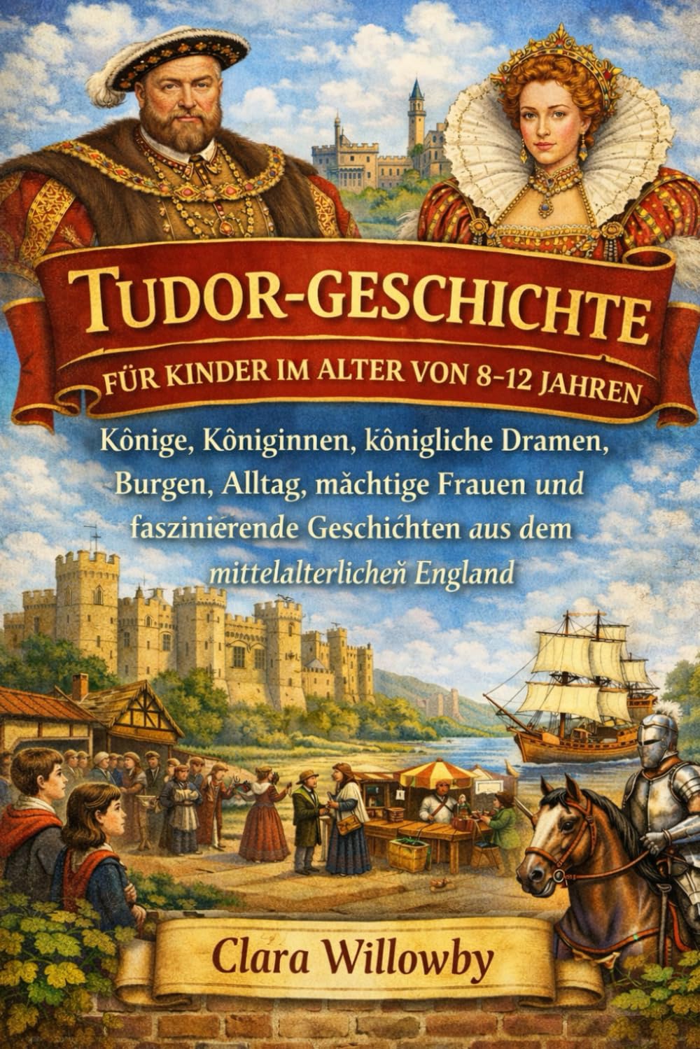 TUDOR-GESCHICHTE FÜR KINDER IM ALTER VON 8–12 JAHREN: KönigeKöniginnen, königliche Dramen, Burgen, Alltag, mächtige Frauen und faszinierende Geschichten aus dem mittelalterlichen England