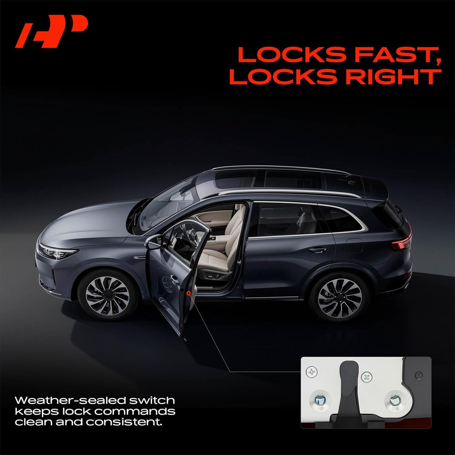 A-Premium Rear Left Driver Side Door Lock Actuator Compatible with Jeep Liberty 2002-2007 Sport Utility