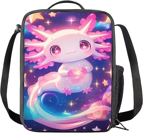 Lonchera térmica con diseño de gato de mezclilla para niñas, linda bolsa de almuerzo con diseño de animales 3D para niños y niñas, bolsa térmica