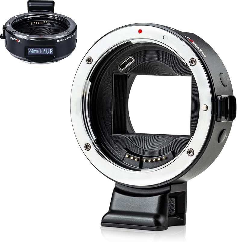 Adaptador de lente EF-E5, lente EF/EF-S a cámara de montaje electrónico, anillo de control de convertidor de anillo de adaptador de enfoque automático compatible con cámara de montaje Canon EF/EF-S a Sony E A7/A7R/A7S/A7M/A6500/A6400/A6000