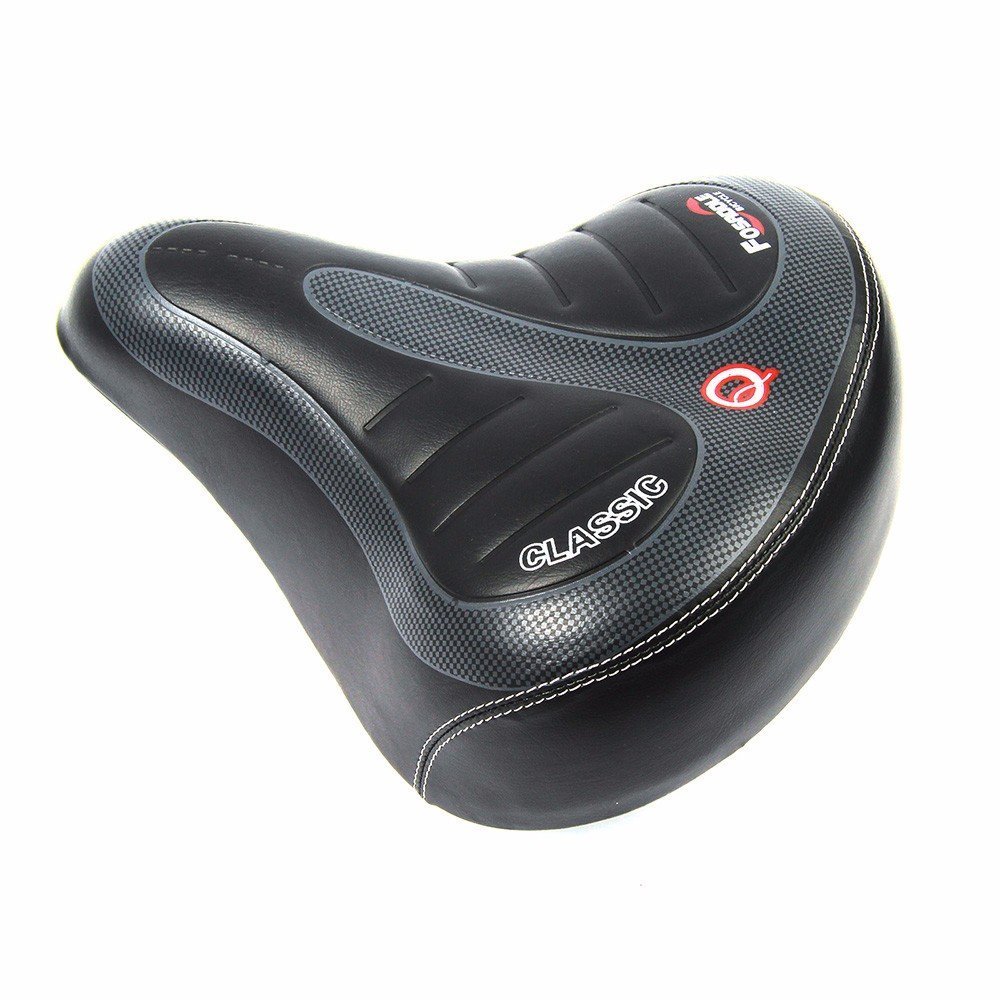 Selle Vélo Large Confort Aaiwa Big Bum – Coussin D'air Gel – Noir – Universelle