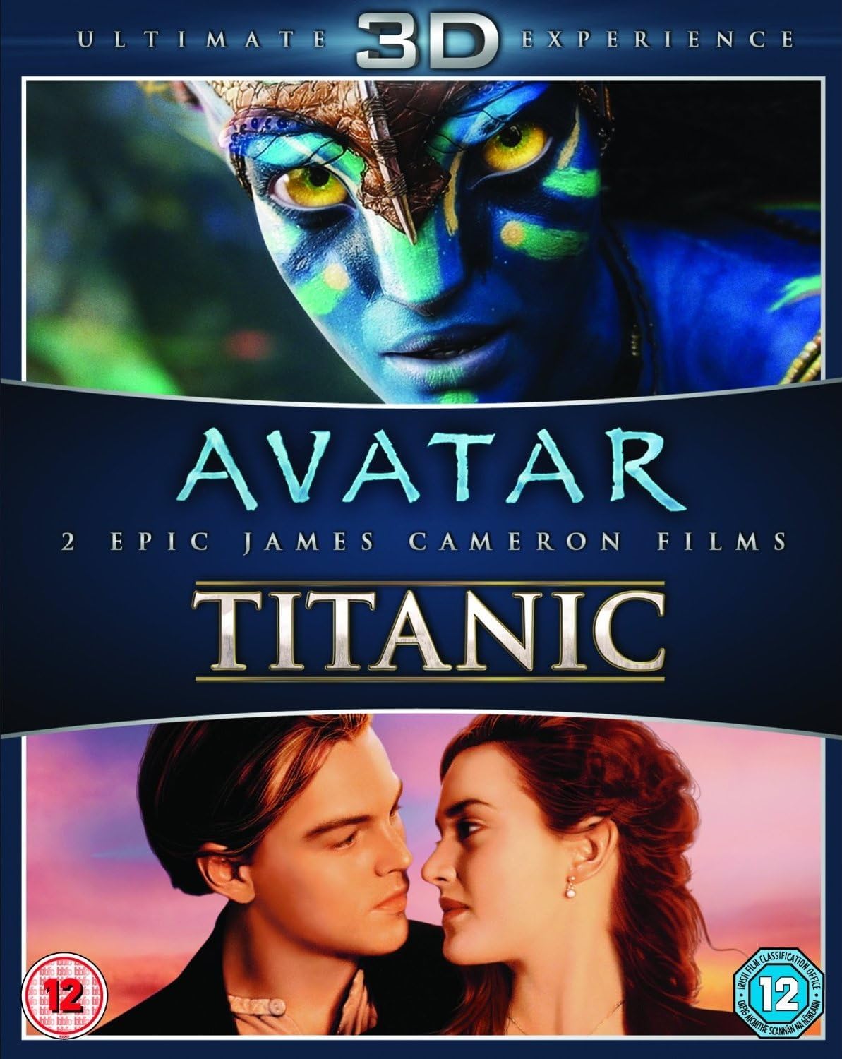 Avatar 3D / Titanic 3D (Uncut) [Blu-ray] | Imported from UK | 360 min | 20th Century Fox | | Director: James Cameron | Starring: Sam Worthington, Leonardo DiCaprio, Kate Winslet