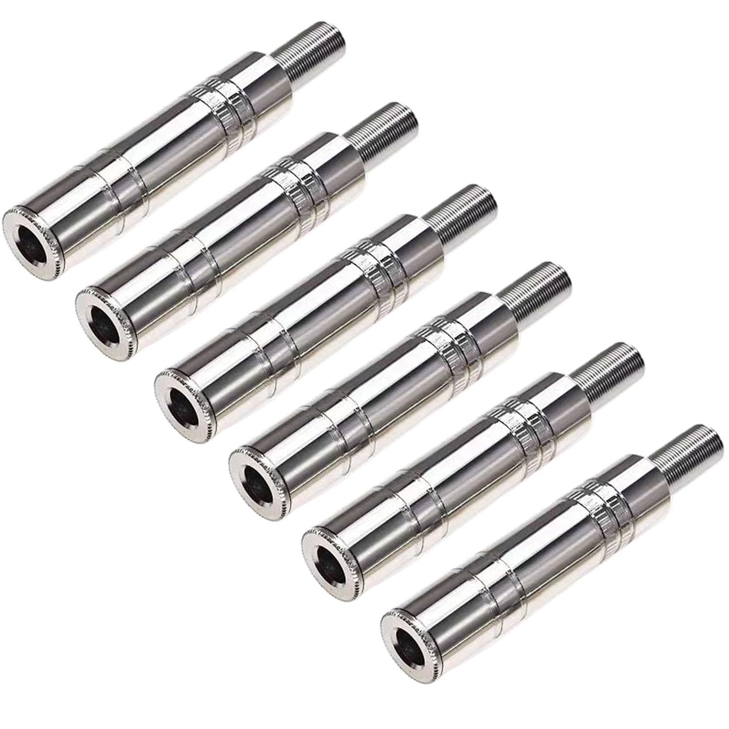 RUNCCI-YUN 6,35mm 1/4 Inch Female Guitar Input Jack, 6,35mm TRS Stereo Panel Mount Socket