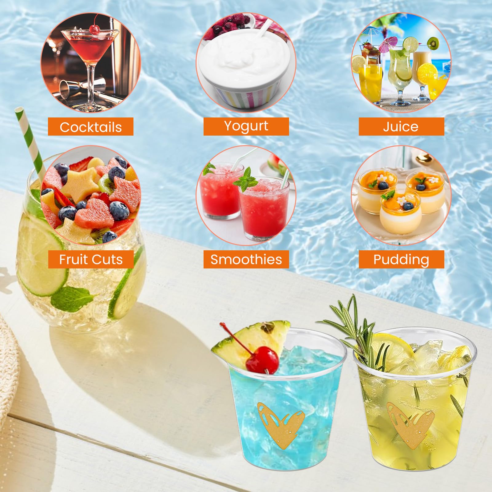 Verres à Cocktails,Lot De 6 0.5 Onces Verres à Liqueur Résistants Fabriqués à La Machine Sans