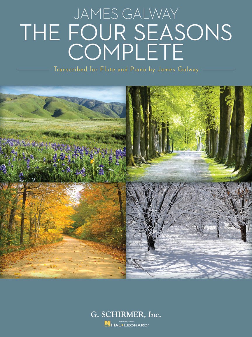 Four Seasons Complete for Flute & Piano: Transcribed for Flute and Piano by James Galway Flute and Piano Reduction