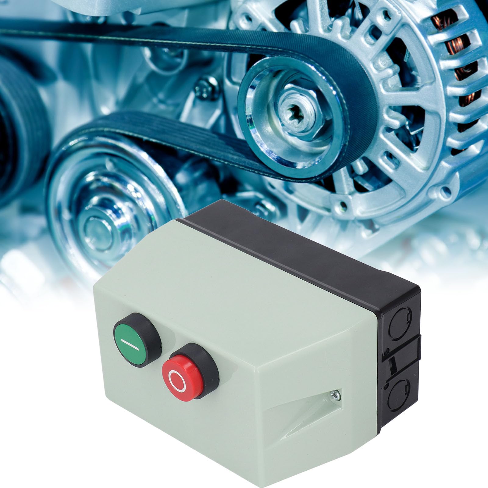 Changor Interruttore di Controllo di Avviamento del Motore, Motorino di Avviamento Trifase Protezione Intelligente IP55 Custodia ABS Potente Doppio Uso Impermeabile per Applicazioni Acqua