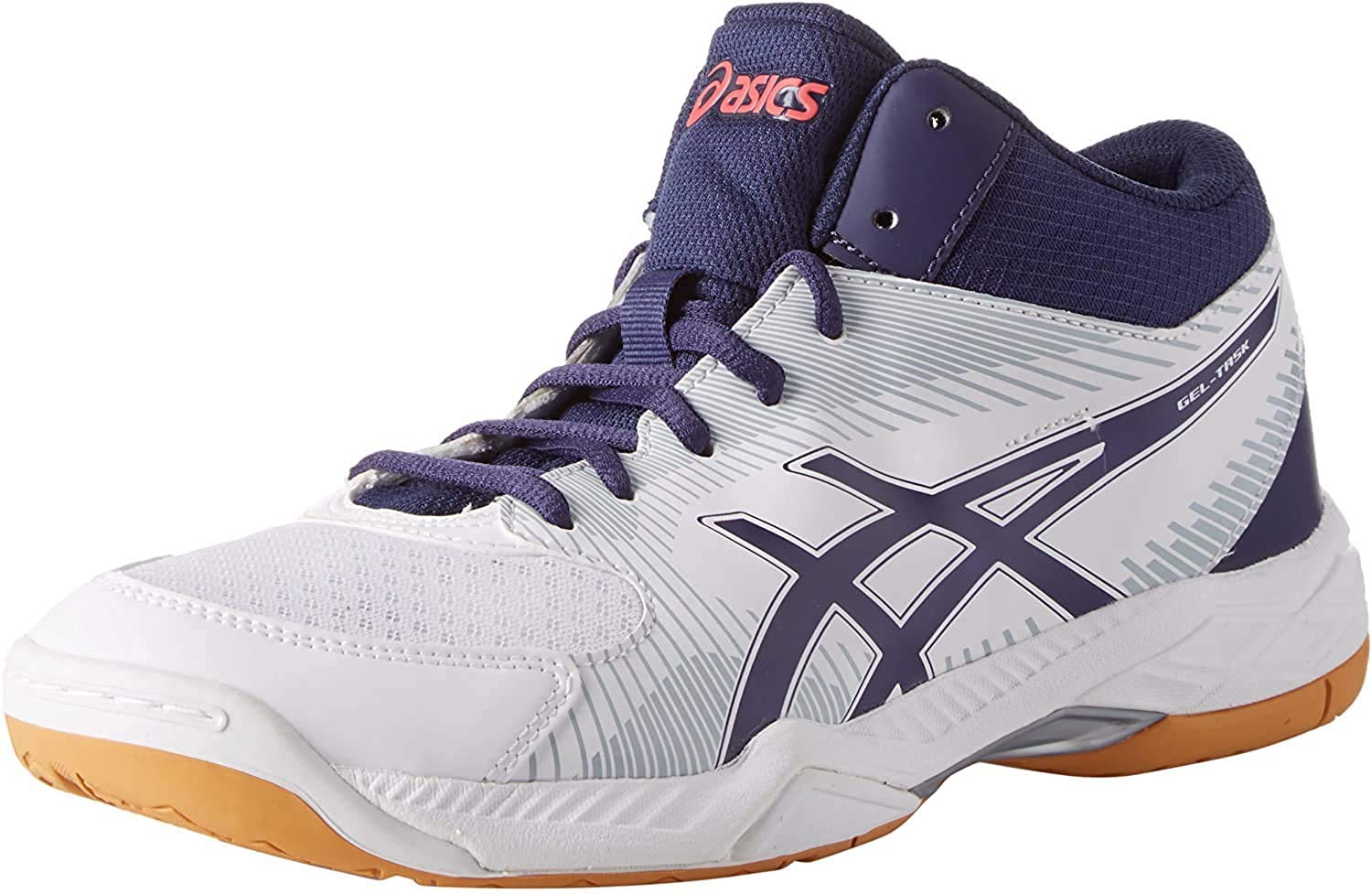 ASICS Women's Volleyball Shoes, Multicolor White Astral Aura Mid Grey, 11