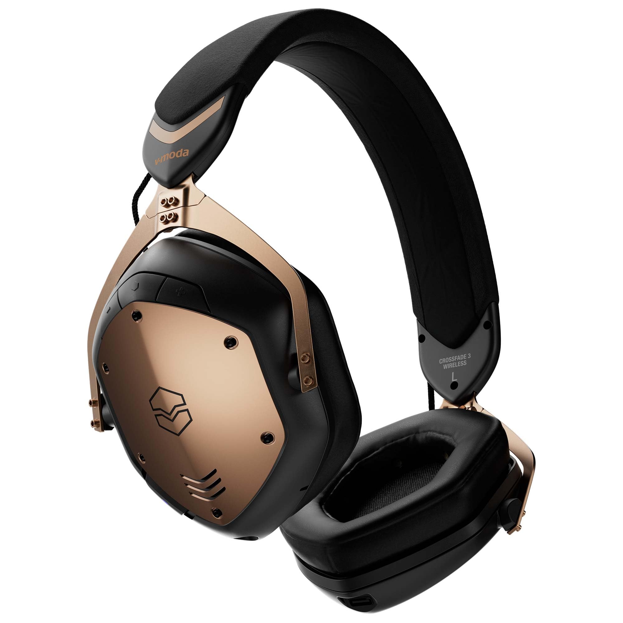 Crossfade 3 V-MODA | Le Casque Filaire circumaural favori des Meilleurs DJs | Un Son Punchy idéal pour l'ambiance survoltée des Clubs – Bronze Noir