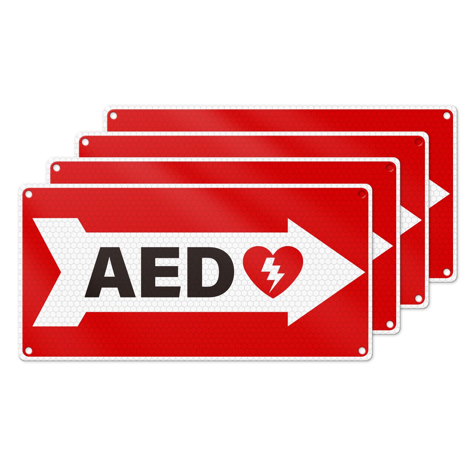 AED Panneau flèche droite 25,4 x 12,7 cm