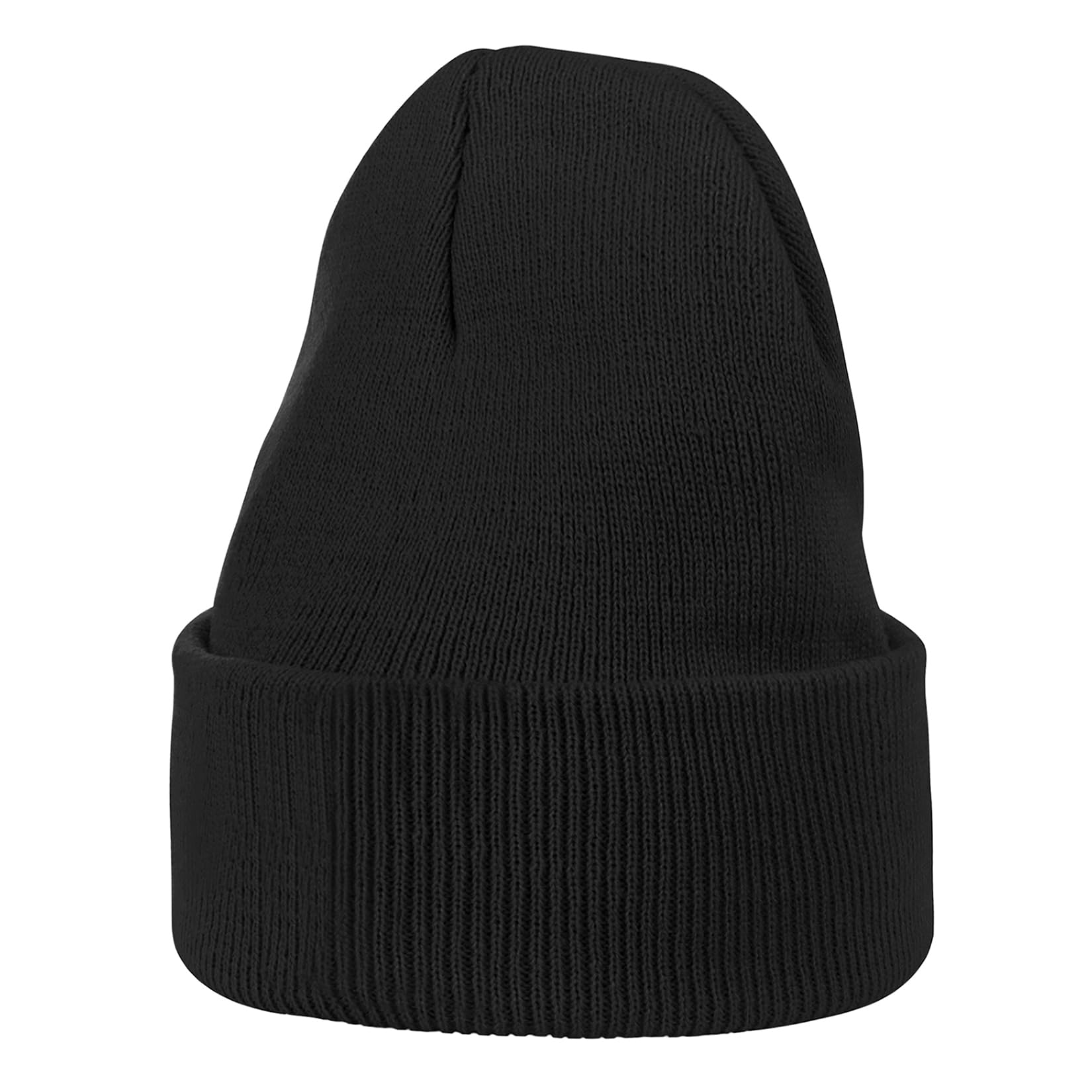 Komorebi Slouchy Beanies for Men Womens Winter Hats Plain Knit Hats Unisex Soft Beanies Warm Cuffed Skull Cap A Black One Size