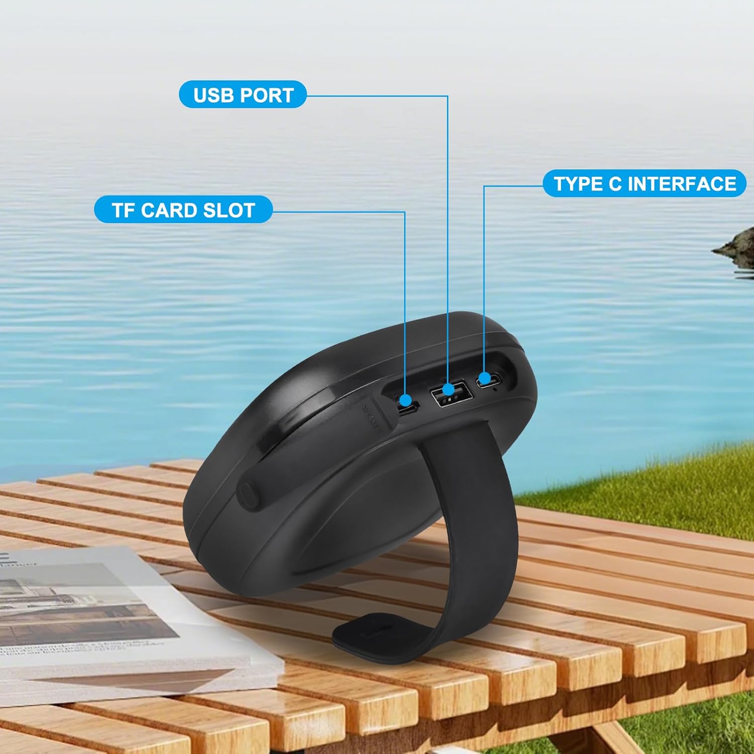 Portable Bluetooth Speaker for Bike, Mini Outdoor Travel Speakers, Wireless Traveling Bicycle Speakers, Integrated Design Bicycle Speaker with Loud Sound for Riding, TWS - Image 6