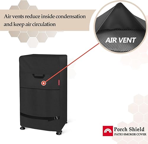 Miniatura 6 de Porch Shield Cubierta eléctrica para ahumador de 30 pulgadas para ahumador Masterbuild, impermeable, resistente, para exteriores, 20 pulgadas de