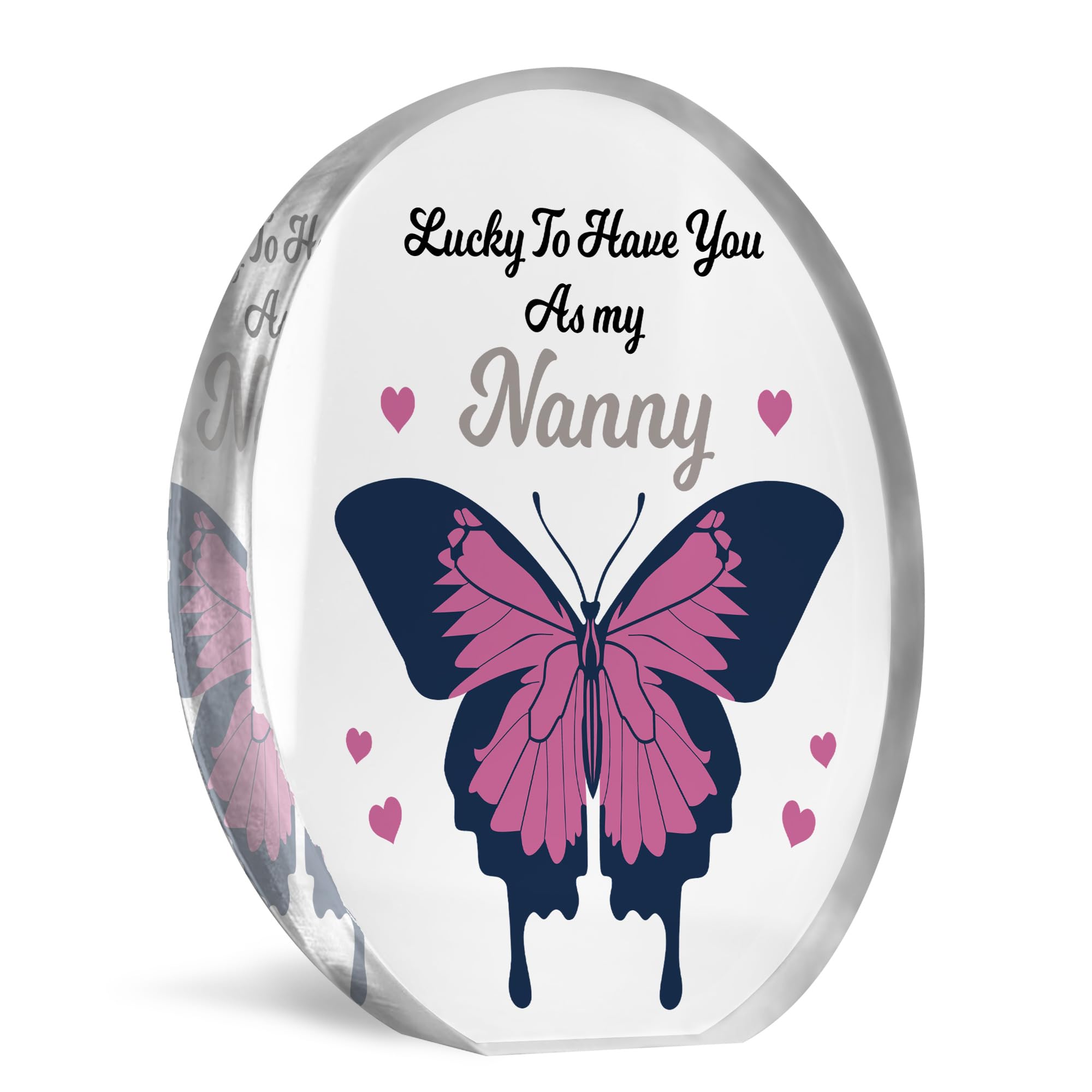 Red Ocean Thank You Gift For Nanny Birthday Christmas Acrylic Plaque Gift From Granddaughter Grandson Gifts For Nanny Thoughtful Gift For Her Nanny Gift Thank You Gifts For Her Keepsake