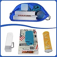 Vista 5 de Bolsas con cordón para gimnasio, NegroAzul, Moda