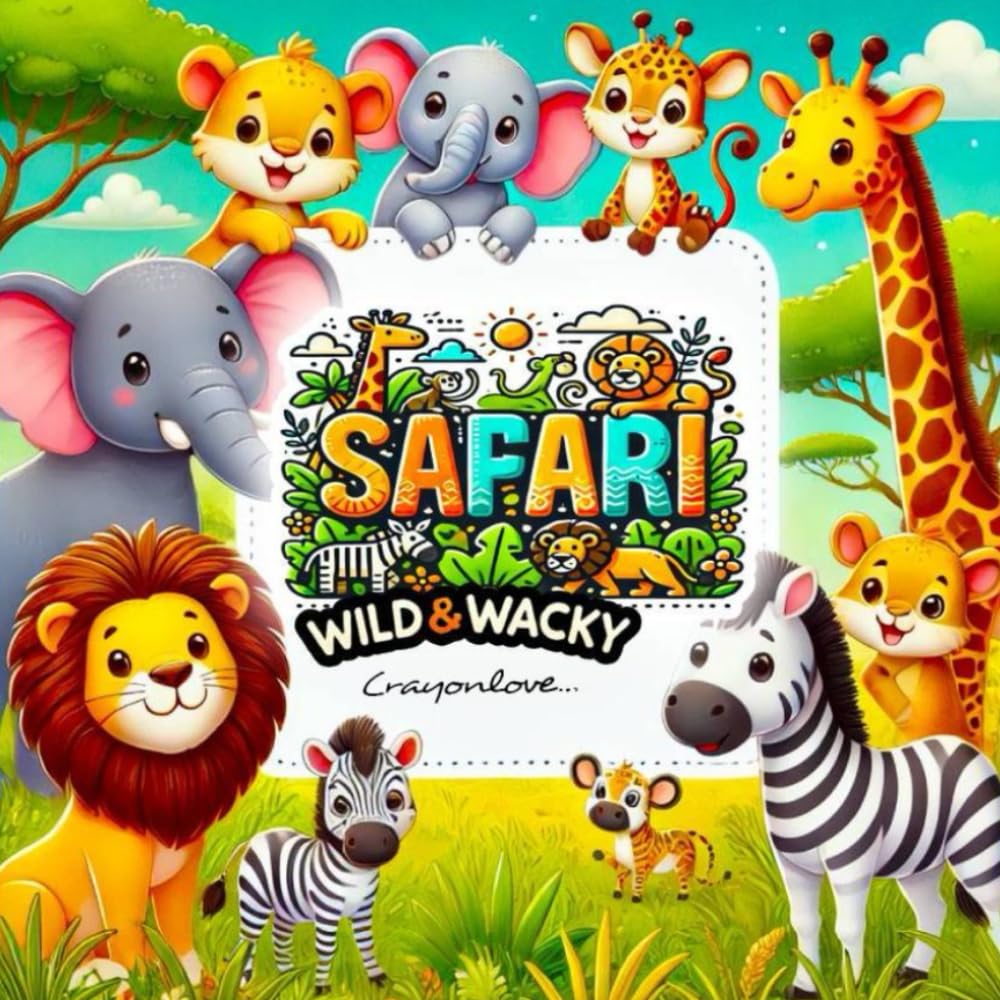 SAFARI wild and wacky animal adventures coloring book