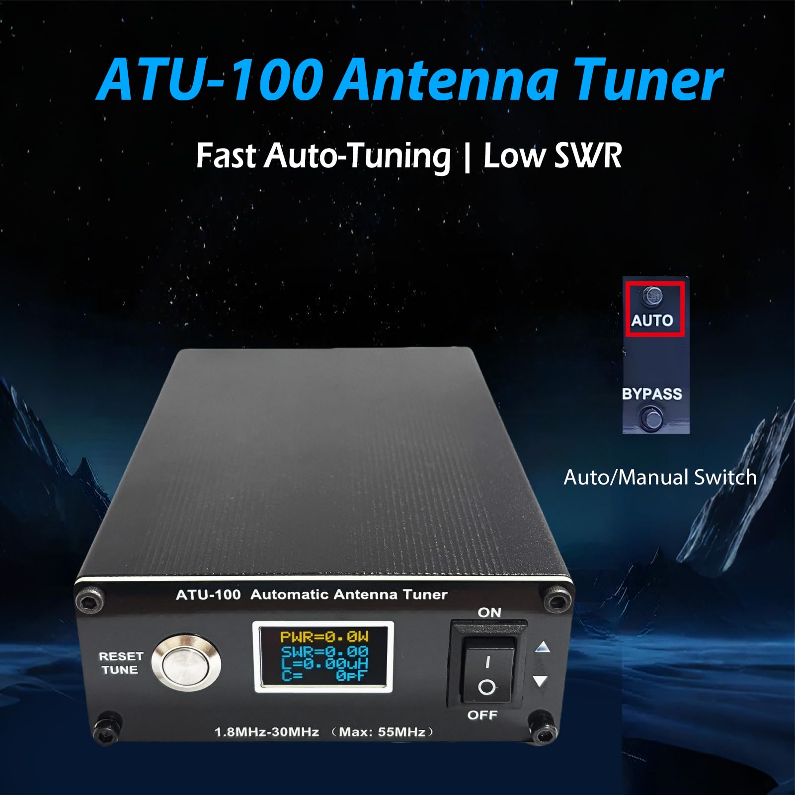 ATU-100 EXT 1.8-55MHz 100W 本体 Amazon.co.jp: GOOZEEZOO ATU-100 EXT 1.8-55MHz 自動アンテナ