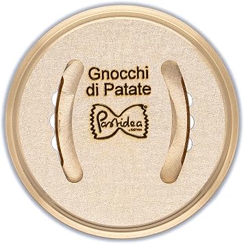 Pastidea - Trafila in Bronzo Gnocchi di Patate compatibile con Kenwood. Utilizzando ladattatore, compatibile con Philips Pasta Maker Avance, Viva, Serie 7000, e altri.